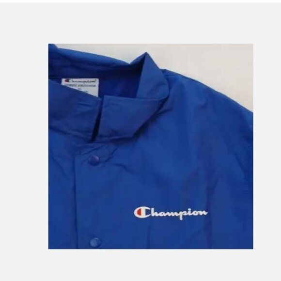 Champion Classic Coach Jacket Men's Size XL Waterproof Lightweight Blue New - Picture 13 of 13